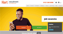 Desktop Screenshot of hartrecruitment.co.uk